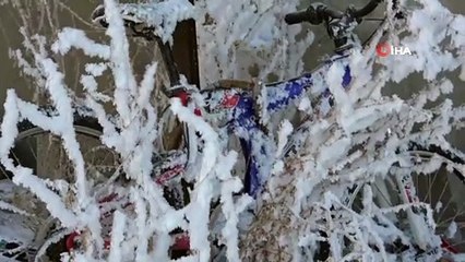 Ardahan donuyor, Göle eksi 23 dereceyi gördü