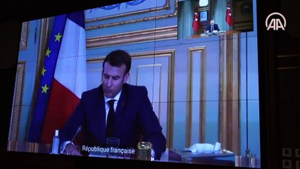 Cumhurbaşkanı Erdoğan, Fransa Cumhurbaşkanı Macron ile görüştü
