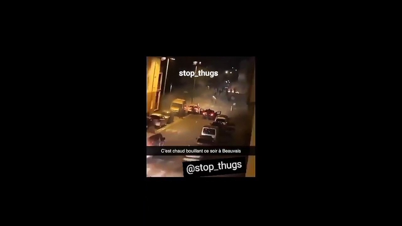 Les images violentes des affrontements qui éclatent en pleine nuit à Beauvais où des policiers sont notamment la cible de tirs de mortiers d’artifice