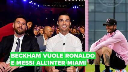 David Beckham riuscirà a riunire Messi e Ronaldo?