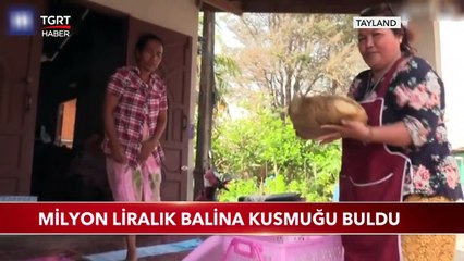 Milyon Liralık Balina Kusmuğu Buldu