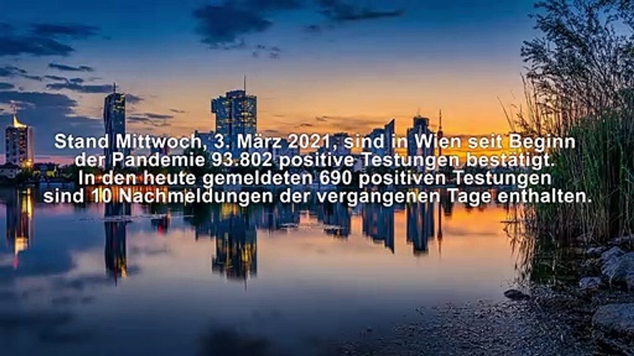 Wien Corona Kennzahlen Mittwoch 3.März 2021