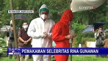 Pemakaman Selebritas Rina Gunawan dengan Protokol Covid-19