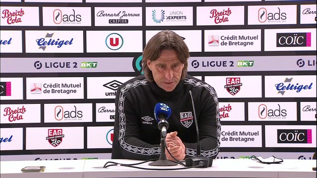 Guingamp-Clermont (0-5) | Ligue 2 BKT - J28 | La réaction de Fred Bompard après EAG-CF63