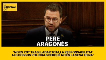 Pere Aragonès insisteix a anar a l'arrel del problema polític