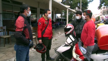 Uyuşturucu etkisi altındaki kurye görüntülendi