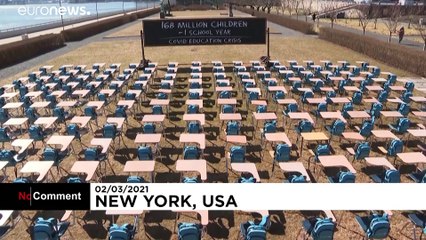 „Pandémiás tanterem” – üres székek és padok az ENSZ New York-i központjában