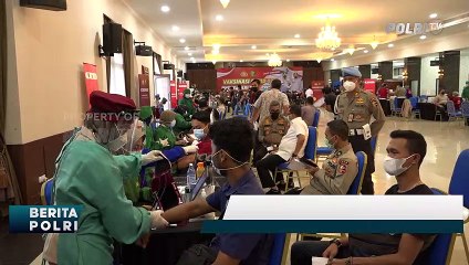 Perwira Pertama Polri Divaksin Covid-19