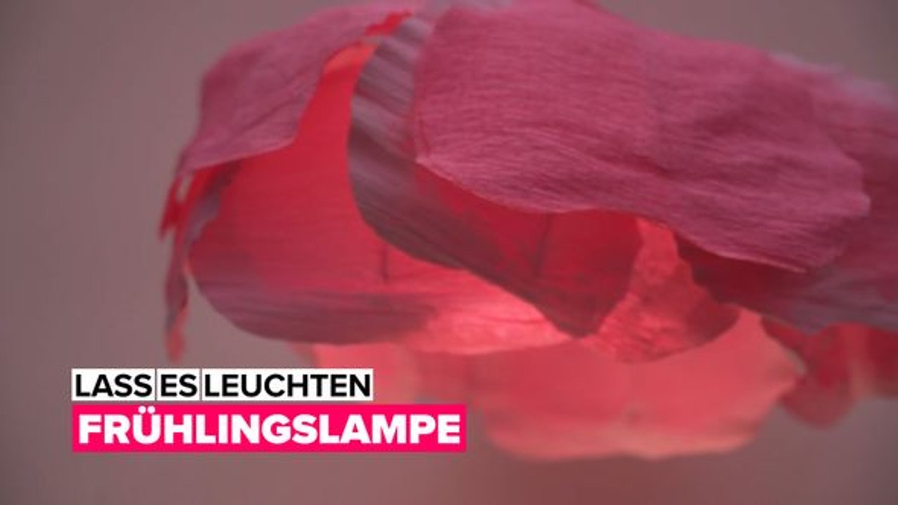 Lass es leuchten: eine blumenlampe