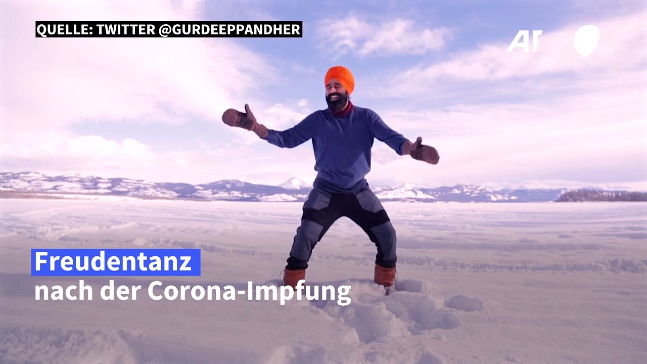 Freudentanz nach der Corona-Impfung