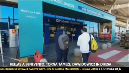 ARENA SPORT: LA PARTENZA DEL VERONA PER BENEVENTO