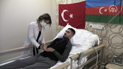 Dağlık Karabağ'daki havan saldırısında yaralanan Azerbaycanlı gazi Kocaeli'de şifa arıyor