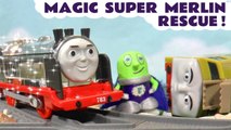 Thomas and Friends Merlin the Magic Superhero with DC Comics Batman and Marvel Avengers Ultron in this Family Friendly Full Episode English Toy Story for Kids from a Kid Friendly Family Channel