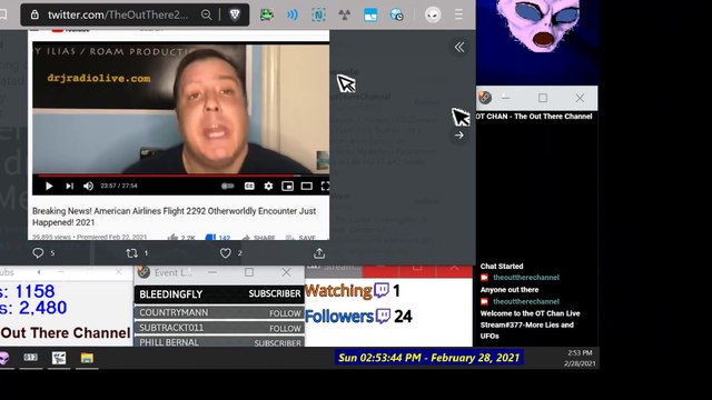 Pauls UFO video analysis and Topics - Frauds GUFON+TPOM Lie Again+UFO vids ] - OT Chan Live#377-Pt1