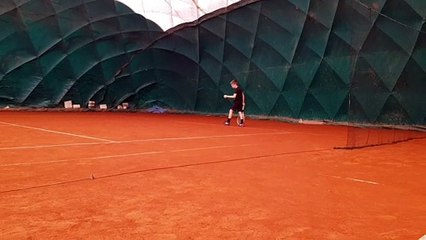 Mihailo Topić, meč-lopta u polufinalu državnog prvenstva u TK TAŽ, 3.3.2021