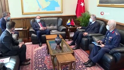 Bakan Akar, Bosna Hersek Savunma Bakanı Podzic ile görüştü