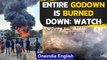 Pune: Massive Fire breaks out in a godown in Bibwewadi area | Oneindia News