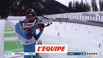 E. Claude remporte la poursuite, Perrot 2e - Biathlon - Mondiaux juniors (H)