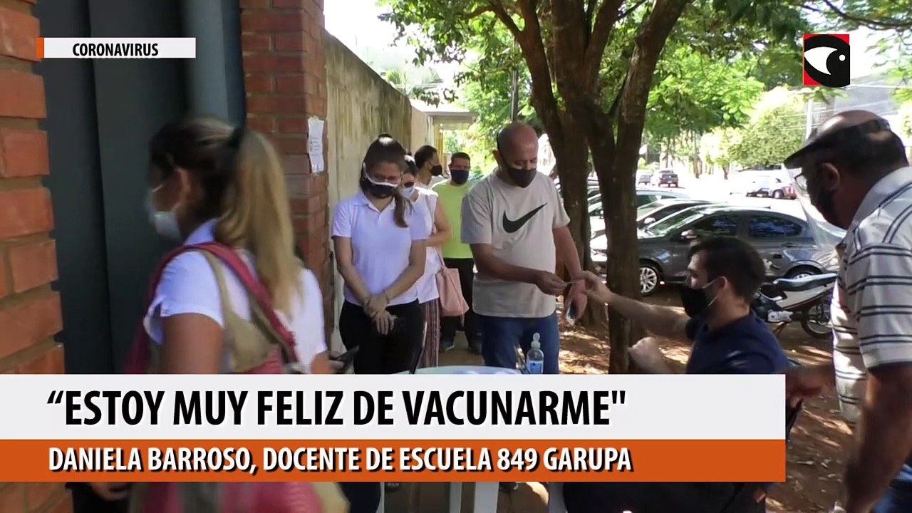 Vacunan a docentes en Misiones