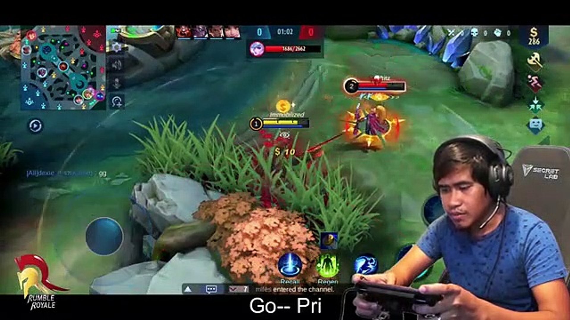 Playing Mobile Legends