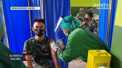 Sukseskan Vaksinasi Covid-19, 142 Anggota Kodim 1007/Banjarmasin Disuntik Vaksin