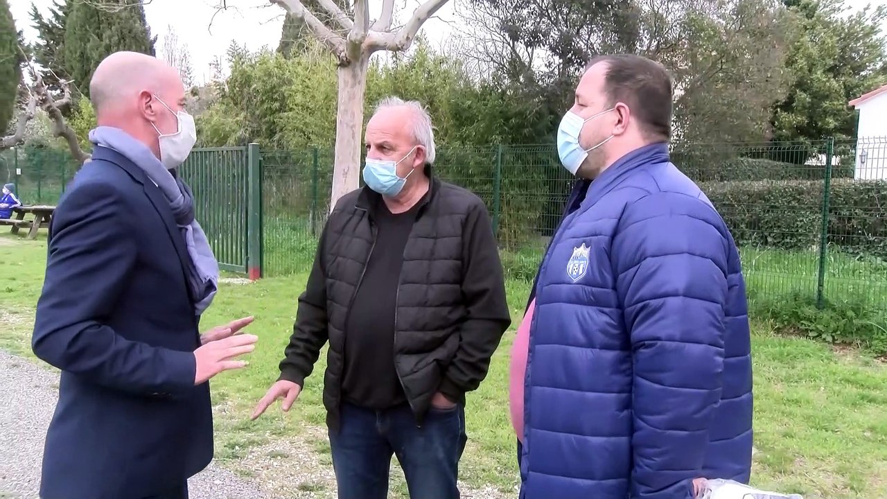 Football: la visite d'Eric Schneider du district de Provence au CA Croix Sainte en vidéo