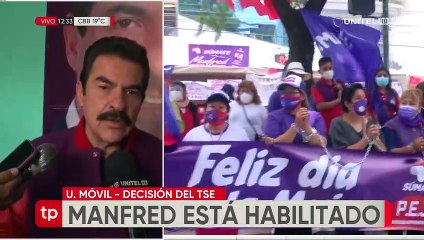 “Confío en la habilitación”, señaló Manfred Reyes Villa y pidió a la población cuidar su voto