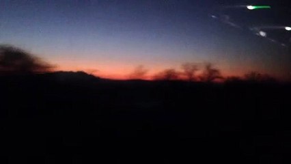 otobüs ile gündoğarken erken saatte çekilen video