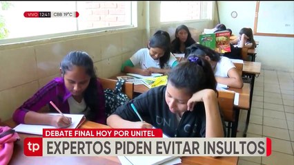 Expertos piden a candidatos centrarse en las propuestas en el Debate Final de Unitel