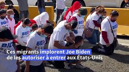 Mexique: "laissez-nous entrer" demandent des migrants à Joe Biden