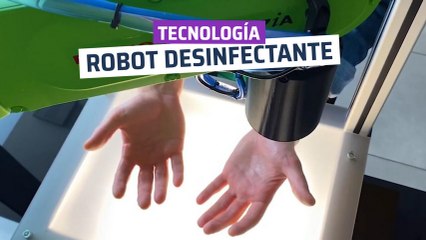 [CH] Robot que desinfecta las manos