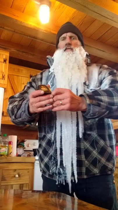 Wild Man Goes for New Record for Longest Frozen Beard