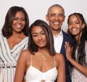 Michelle Obama Says She and Barack Can't Get a Word in with Sasha and Malia