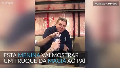 Filha tenta pregar peça no pai, mas dá tudo errado