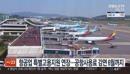 항공업 특별고용지원 연장…공항사용료 감면 6월까지