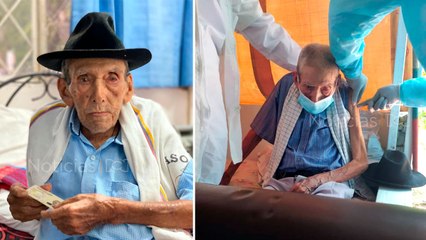 La historia de Pastor, quien a sus 115 años fue vacunado contra el covid