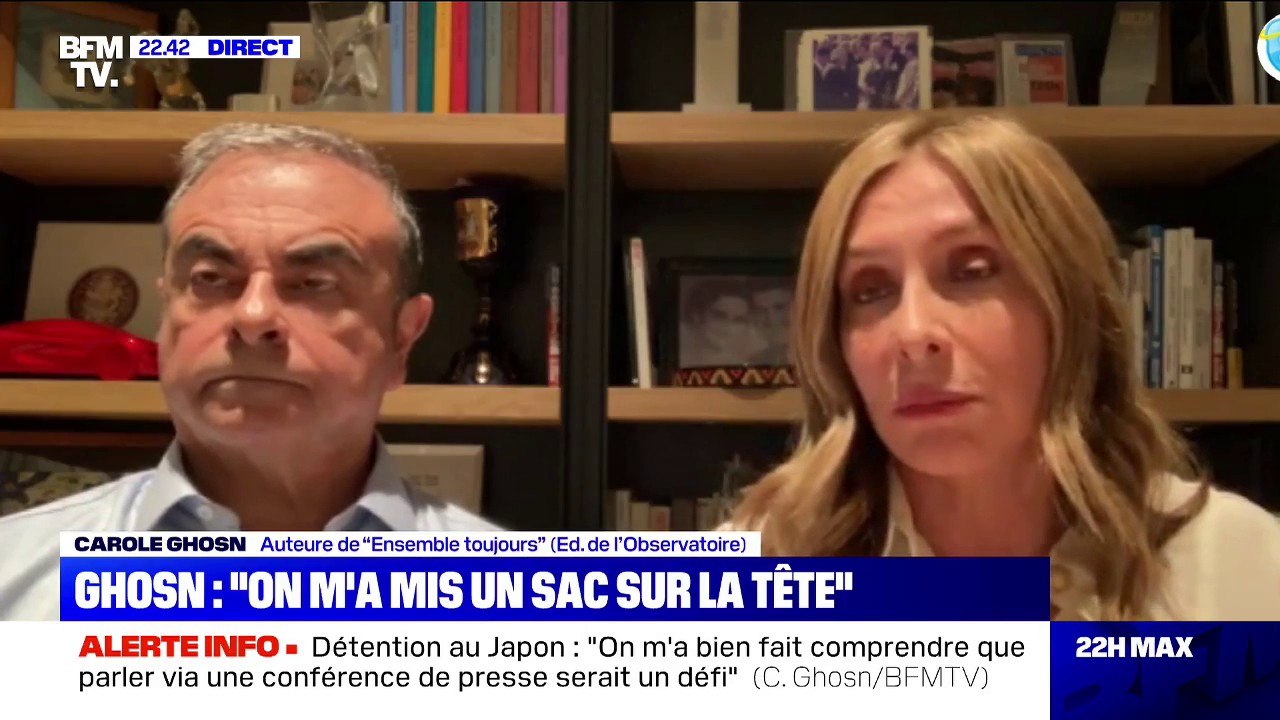 Carlos Ghosn sur sa détention: "On m'a mis un peu un sac sur la tête, je ne pouvais rien voir et rien entendre"