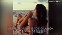 Alessandra Ambrosio sensual na sua nova linha de biquínis