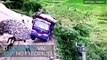 Imagens impressionantes mostram homem pulando do caminhão antes de cair no precipício