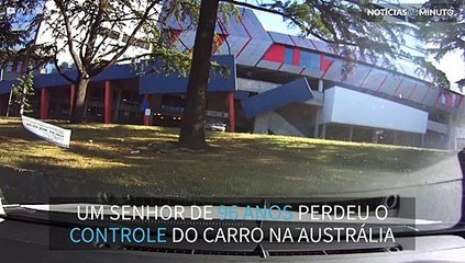 Motorista de 93 anos perde o controle do carro e causa acidente grave