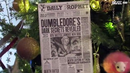 Fãs de Harry Potter vão amar esta árvore de natal!