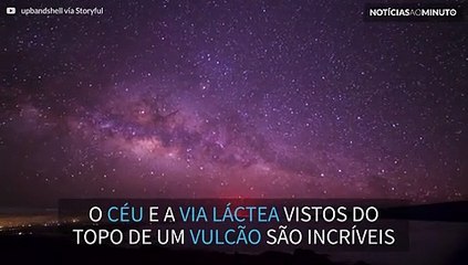 Time-lapse do céu estrelado é filmado a 2.800m de altitude