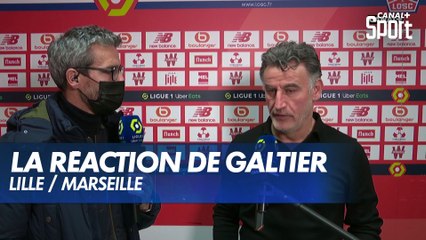 La réaction de Christophe Galtier après Lille / Marseille