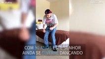 Senhor de 90 anos dança como se tivesse 20!