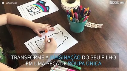 Transforme o desenho dos seus filhos em roupa!