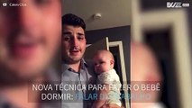 Nova técnica para fazer o bebê dormir: falar sobre o trabalho