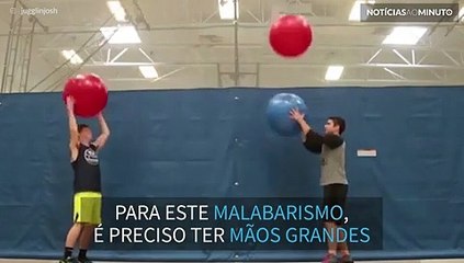 Serão estas bolas grandes demais para malabarismo?