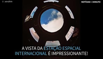 O planeta Terra visto da Estação Espacial Internacional