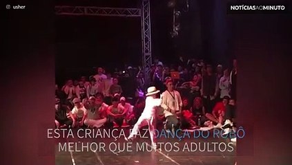 Criança arrasa em dança 'do robô'