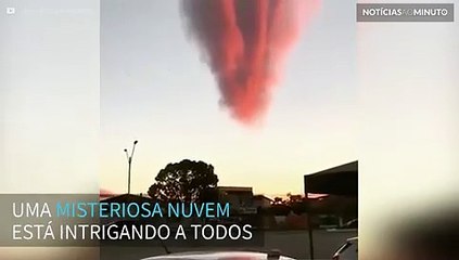 Nuvem assustadora registrada no céu do Brasil